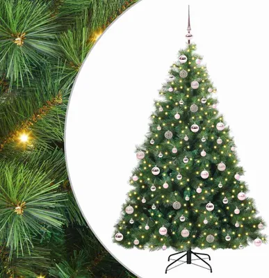 Image de vidaXL Sapin de Noël artificiel avec 300 LED Vert 180 cm PE et PVC