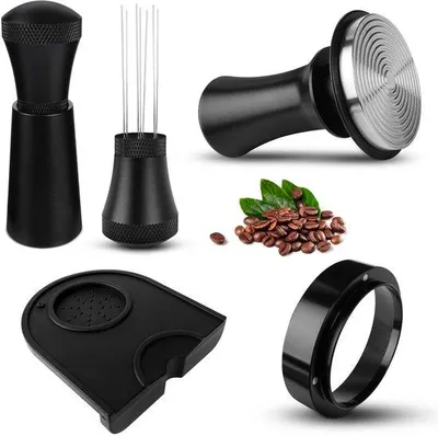 Immagine prodotto di Set per macinacaffè con regolazione della pressione in acciaio inossidabile, 54 mm, con dosatore, per baristi
