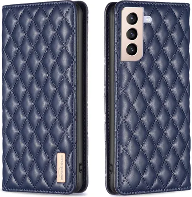 Produktbild von Galaxy S21+ 5G Hülle, Elegant Bookstyle Flip Leder Kartenfächer Schutzhülle mit Ständer für Samsung Galaxy S21 Plus 5G Blau