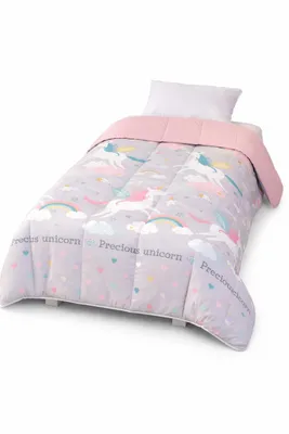 Image de Couette tempérée Ninon / Uni rose - 1 personne 140 x 200 - 12965-14-D