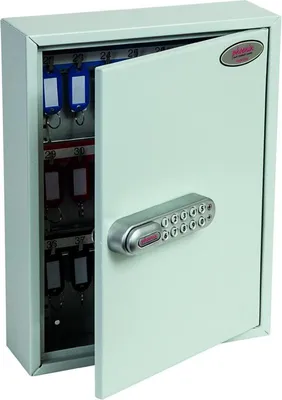 Produktbild von Phoenix Safe Co. KC0601E, Grau, 42 Haken, Elektronisch, 270 x 80 x 350 mm