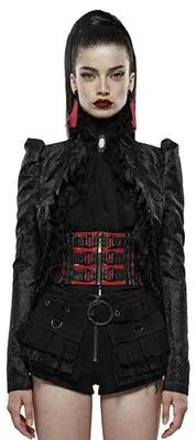 Produktbild von Giacca Bolero Rave Punk Rave - Versailles, Schwarz, Größe XL