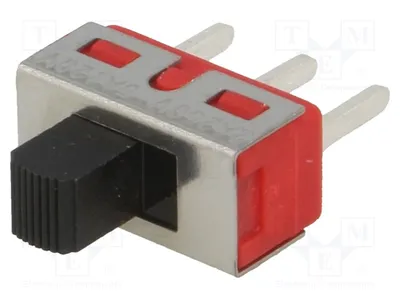 Obrázok produktu pre 1x Spínač posuvný, 2A/250VAC, poloha: 2 (ON-ON), posuvný spínač 5A/28VDC