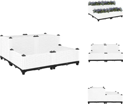 Produktbild von vidaXL Hochbeet 80x80x38 cm Polypropylen - Blumentöpfe & Pflanzgefäße