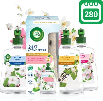 Produktbild von AIR WICK Active Fresh Diffusor - Duftset für 280 Tage