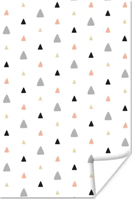 Produktbild von MuchoWow® Poster Dreieck - Muster - Farben 20x30 cm - Papierdruck