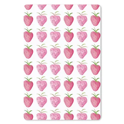Produktbild von MuchoWow® Mauspad Mousepad Erdbeeren - Aquarell - Weiß 18x27 cm - Mousepads - Maus Mat - Pad - Mausunterlage