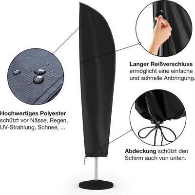 Produktbild von Famanu Schutzhülle für Schirmständer 2-4m wasserfest UV-Schutz anthrazit