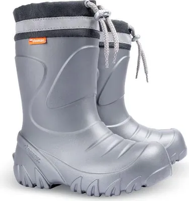 Produktbild von DEMAR Kinder Gummistiefel Winterstiefel Regenstiefel Kinderstiefel Gefüttert Titan Grau 32/33