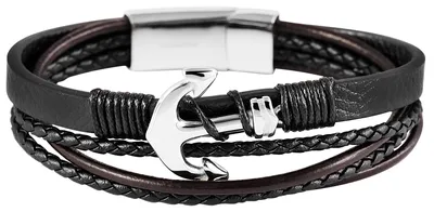 Produktbild von Akzent Uni Armband Aimee "Aimee" Silber - Edelstahlelement - uni - Schwarz