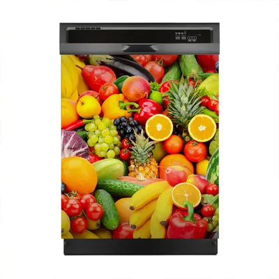 Produktbild von Magnete Dekorative 60x70 cm Küche Magnetmatte Spülmaschine - Farbige Früchte