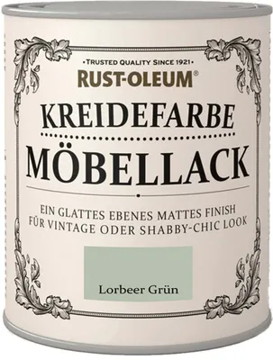 Produktbild von Rust Oleum Möbellack Kreidefarbe Matt 750 ml Farbwahl, Farbe:Lorbeergrün