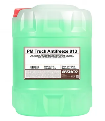 Produktbild von PEMCO Truck 913 Kühlmittel Kühlerfrostschutz 20L Grün Antifreeze Konzentrat type D