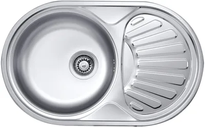 Produktbild von 1-bowl steel sink with drainer