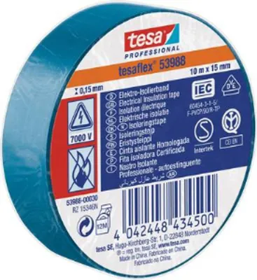 Obrázek produktu pro Izolační páska z PVC 10m x 15mm, modrá