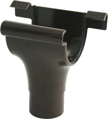 Produktbild von Marley Rinnenstutzen NW 75/53 mm, halbrund, braun