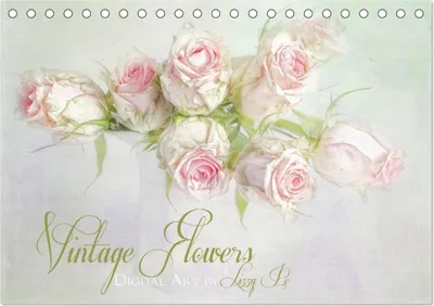 Produktbild von Vintage Flowers (Tischkalender 2025 DIN A5 quer), CALVENDO Monatskalender