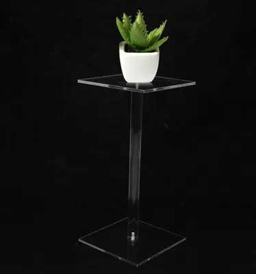 Image de Pot de fleurs en acrylique Présentoir Présentoir de montres pour plusieurs occasions Socle, design Riser pour magazines/livres