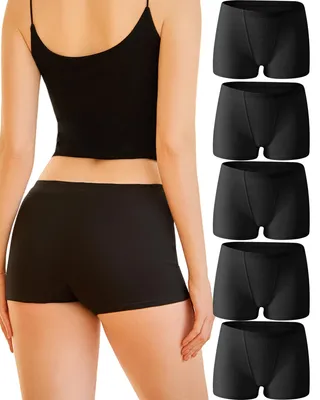 Produktbild von Damen Boxershorts, Baumwolle, 5 Stück, Größe M-XL