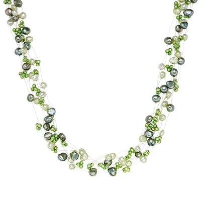Produktbild von Valero Pearls Perlen-Kette Sterling Silber Süßwasser-Zuchtperle 60200105