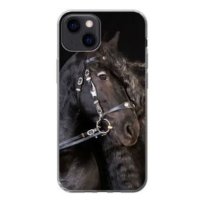 Produktbild von MuchoWow® Handyhülle Schutzhülle Hülle für iPhone 13 mini Pferd - Halfter - Mähne Silikon Softcase Handy Hülle - Softcase