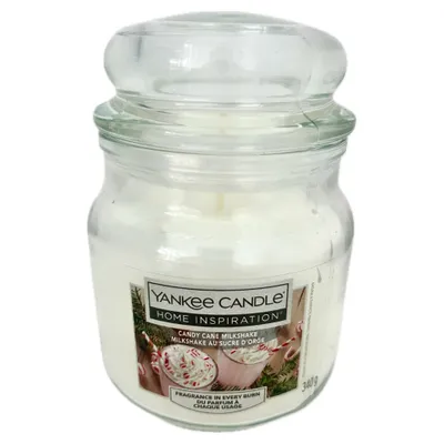 Produktbild von Yankee Candle Duftkerze Candy Cane Milkshake Weihnachten Advent - 340g