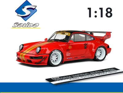 Zdjęcie produktu dla Solido RWB Bodykit, Model samochodu miejskiego, Wstępnie zmontowany, 1:18, Porsche 964, Każda płeć, Drzwi