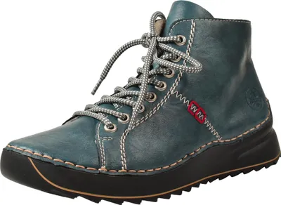 Produktbild von Rieker Damen Schuhe Stiefeletten Schnürung 71510, Größe:41 EU, Farbe:Blau