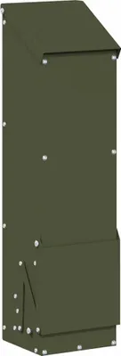 Image de vidaXL Nourrisseur pour poules Olive Vert 13 x 12 x 51 cm Acier laminé à froid