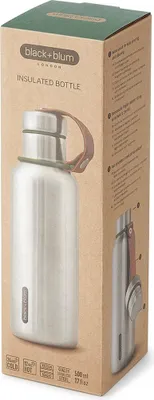 Image de Bouteille isotherme en acier inoxydable, 500 ml : Vert olive