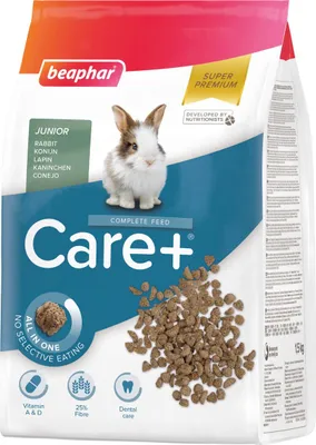 Productafbeelding van Beaphar Care+ Konijnenvoer Junior, 1,5 kg