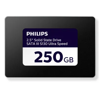 Productafbeelding van Philips interne SSD 250 GB 2,5 inch SATA III S130 leessnelheid tot 550 MB/s