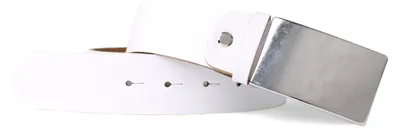 Produktbild von FRONHOFER Ledergürtel kürzbar, 3,8 cm breit, silberne Schnalle, extra Edelstahlschraube