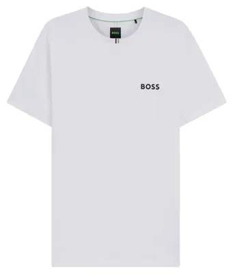 Image de Boss - T-shirt « Toc » pour homme, piqué, coupe ajustée GT17763 (L) (blanc)