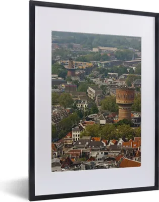 Produktbild von MuchoWow® MuchoWow® Gerahmtes Poster Skyline - Utrecht - Domturm 30x40 cm - Poster mit zchwarzem Bilderrahmen - Wandposter Schlafzimmer