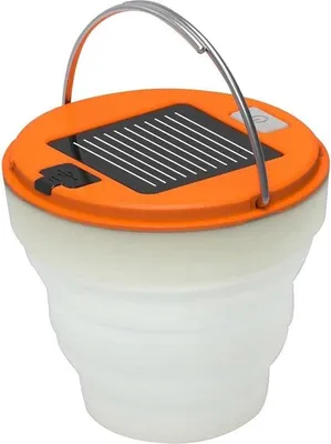 Produktbild von Kompaktes, wasserdichtes LED-Lampen-Set mit 120 Lumen, USB-ladbar, Solarpanel-Haken, für Camping, Wandern, Notfall, Outdoor-Überleben