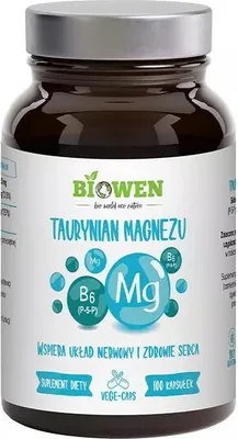Produktbild von Taurin Und Magnesium + Vitamin B6 100 Kapseln – Biowen