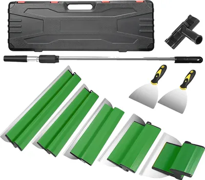 Immagine prodotto di Set di spatole per cartongesso, design ergonomico, utilizzo versatile, colore verde