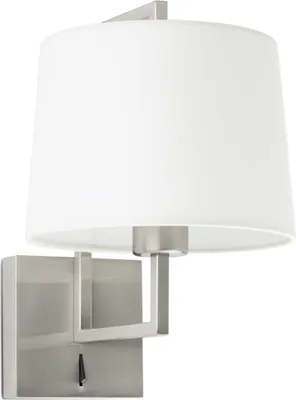Zdjęcie produktu dla Wewnętrzna lampa ścienna FRAME nikiel mat/biały 20170-01
