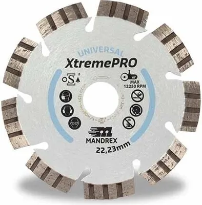 Produktbild von MandreX Diamanttrennscheibe Universal XtremePRO Ø 115 mm Bohrung 22,23 mm