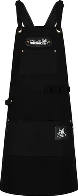 Produktbild von Canvas Arbeitsschürze, Grillschürze BBQ Kochschürze Comfort Schwarz-Comfort