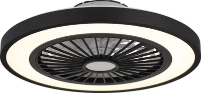 Obrázok produktu pre Stropný ventilátor Globo Lighting kovový čierny matný, LED