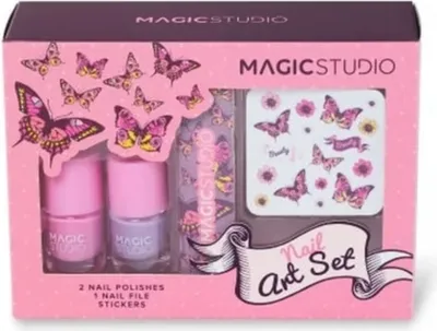 Obrázok produktu pre Magic Studio | Sada na nechty PIN UP - 2 x 4 ml - ružová a fialová - kreatívne možnosti dizajnu