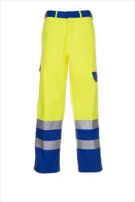 Produktbild von Planam Multinorm Bundhose Warnschutz Major Protect Gr. 52 warngelb/kornblau