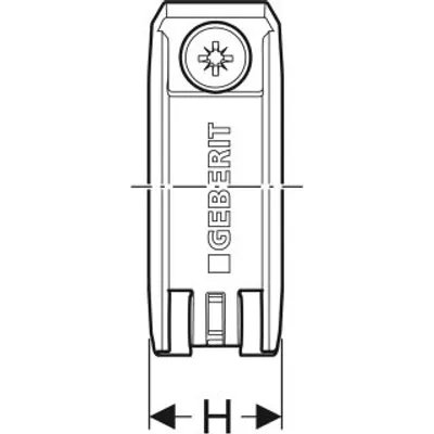 Produktbild von Geberit 619733001 Fixpunktbefestigung PA 6, d32