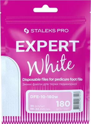 Produktbild von Staleks Reibeaufsätze Weiß 180er Körnung 30 Stk