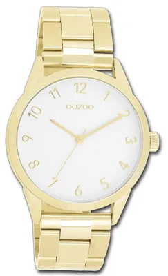 Productafbeelding van Oozoo dames- en herenhorloge, gouden armband, quartz, analoog, model D3UOC11424