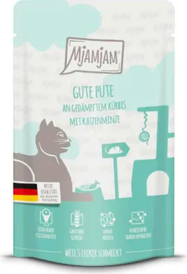 Immagine prodotto di Mjamjam Quetschie buon tacchino con zucca al vapore 125gx12