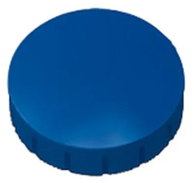 Image de MAUL Aimant rond 10 pièces 0,6 kg Plastique Ferrite incassable érodé laqué Ø 2,4 x 0,8 cm bleu