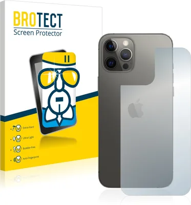 Produktbild von BROTECT Schutzglas für Apple iPhone 12 Pro Max (Rückseite) Schutzfolie Panzer Folie Glas Display Schutz klar